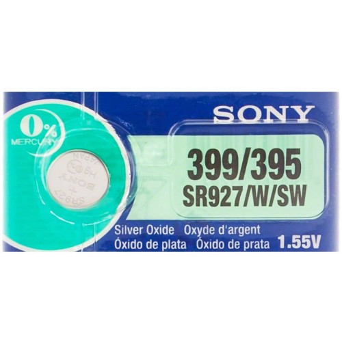 Sony SR927SW 399 LR927 AG7 SR57 395 1.55V Silver Oxide Watch Battery ...